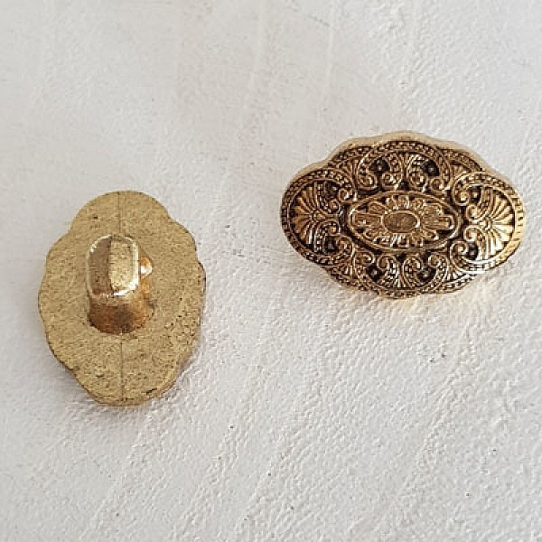 Bouton Dor&eacute; N&deg;13 de 18 mm Ovale
