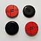Bouton Rond 18 mm Rouge N&deg;001