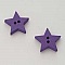 Bouton bois Etoile Violet N&deg;02-01