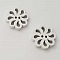 Bouton bois Fleur Blanc N&deg;01-01