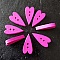 Bouton bois coeur violet N&deg;02-07