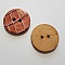 Bouton cuir vintage Rond 44 mm N&deg;01