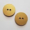 Bouton cuir vintage Rond 44 mm N&deg;12