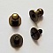 Bouton de col &agrave; visser 8 mm Vieux Laiton en Zamak Plaqu&eacute; Argent a vis