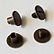 Bouton de col &agrave; visser 6 mm 01 Vieux Laiton en Zamak Plaqu&eacute; Argent a vis