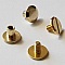 Bouton de col &agrave; visser 6 mm 01 Dor&eacute; en Zamak Plaqu&eacute; Argent a vis