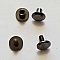 Bouton de col &agrave; visser 6 mm 02 Canon de Fusil en Zamak Plaqu&eacute; Argent a vis