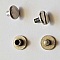 Bouton de col &agrave; visser 6 mm 02 Argent en Zamak Plaqu&eacute; Argent a vis