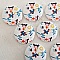 Bouton en bois fleurs 30 mm N&deg;04 x 10 pi&egrave;ces