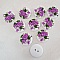 Bouton en bois fleurs 30 mm N&deg;07 x 10 pi&egrave;ces