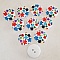 Bouton en bois fleurs 30 mm N&deg;08 x 10 pi&egrave;ces