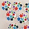 Bouton en bois fleurs 30 mm N&deg;08 x 10 pi&egrave;ces