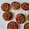 Bouton en bois fleurs 30 mm N&deg;14 x 10 pi&egrave;ces