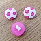 Bouton fantaisie &agrave; motifs pour enfants ballon de foot N&deg;08 rose
