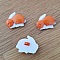Bouton fantaisie &agrave; motifs pour enfants lapin N&deg; 03