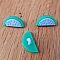 Bouton fantaisie &agrave; motifs pour enfants past&egrave;que N&deg; 01 bleu clair