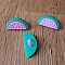 Bouton fantaisie &agrave; motifs pour enfants past&egrave;que N&deg; 06 violet