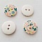 Bouton fantaisie &agrave; fleurs 18 mm N&deg;06