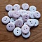 Bouton fantaisie &agrave; pois 18 mm Rose