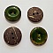 Boutons 20mm &agrave; deux trous ronds en noix de coco N&deg;09
