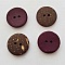 Boutons 23mm &agrave; deux trous ronds en noix de coco N&deg;22