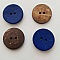Boutons 23mm &agrave; deux trous ronds en noix de coco N&deg;23