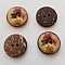 Boutons 25mm &agrave; deux trous ronds en noix de coco N&deg;32