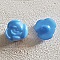 Boutons fantaisie, enfants, b&eacute;b&eacute;s Motif Fleur N&deg;01-06 Bleu moyen
