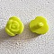Boutons fantaisie, enfants, b&eacute;b&eacute;s Motif Fleur N&deg;01-07 Vert 02