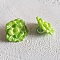Boutons fantaisie, enfants, b&eacute;b&eacute;s Motif Fleur N&deg;02-02 Vert