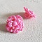 Boutons fantaisie, enfants, b&eacute;b&eacute;s Motif Fleur N&deg;02-06 Rose