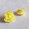 Boutons fantaisie, enfants, b&eacute;b&eacute;s Motif Fleur N&deg;02-07 Jaune