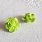 Boutons fantaisie, enfants, b&eacute;b&eacute;s Motif Fleur N&deg;03-02 Vert