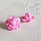 Boutons fantaisie, enfants, b&eacute;b&eacute;s Motif Fleur N&deg;03-06 Rose