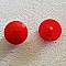 Boutons fantaisie, enfants, b&eacute;b&eacute;s Motif plat &agrave; facette N&deg;05-05 Rouge