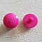 Boutons fantaisie, enfants, b&eacute;b&eacute;s Motif plat &agrave; facette N&deg;05-06 Fushia