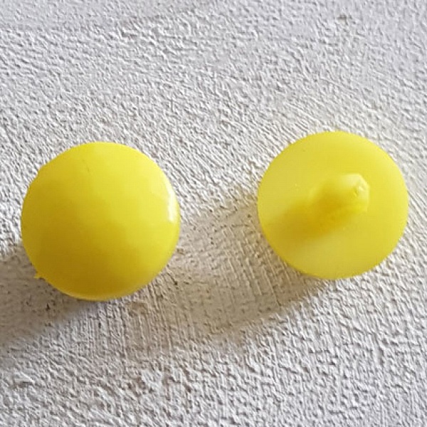 Boutons fantaisie, enfants, b&eacute;b&eacute;s Motif plat &agrave; facette N&deg;05-08 Jaune 02