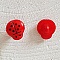 Boutons fantaisie, enfants, b&eacute;b&eacute;s Motif Coccinelle N&deg;01-04 Rouge