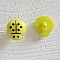 Boutons fantaisie, enfants, b&eacute;b&eacute;s Motif Coccinelle N&deg;01-05 Vert clair