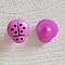 Boutons fantaisie, enfants, b&eacute;b&eacute;s Motif Coccinelle N&deg;01-11 Violet