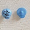 Boutons fantaisie, enfants, b&eacute;b&eacute;s Motif Coccinelle N&deg;01-12 Bleu ciel