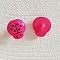 Boutons fantaisie, enfants, b&eacute;b&eacute;s Motif Coccinelle N&deg;01-14 Fushia 
