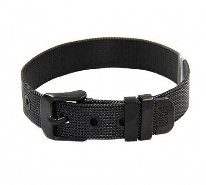 Bracelet Acier Inoxydable 10 mm Noir