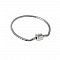 Bracelet Acier Inoxydable N&deg;04 Argent Fermoir Clip 18 cm