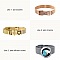 Bracelet Acier Inoxydable 10 mm Dor&eacute;