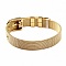 Bracelet Acier Inoxydable 10 mm Dor&eacute;