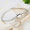 Bracelet Argent 925 Fermoir Clip 17 cm