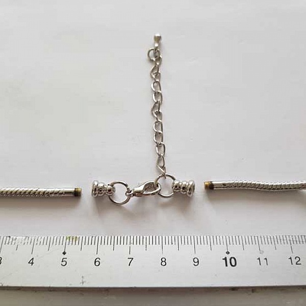 Bracelet Cha&icirc;ne pour Cadran de Montre Style Europ&eacute;en avec Fermoir Mousqueton 7 X 8.5 Cm