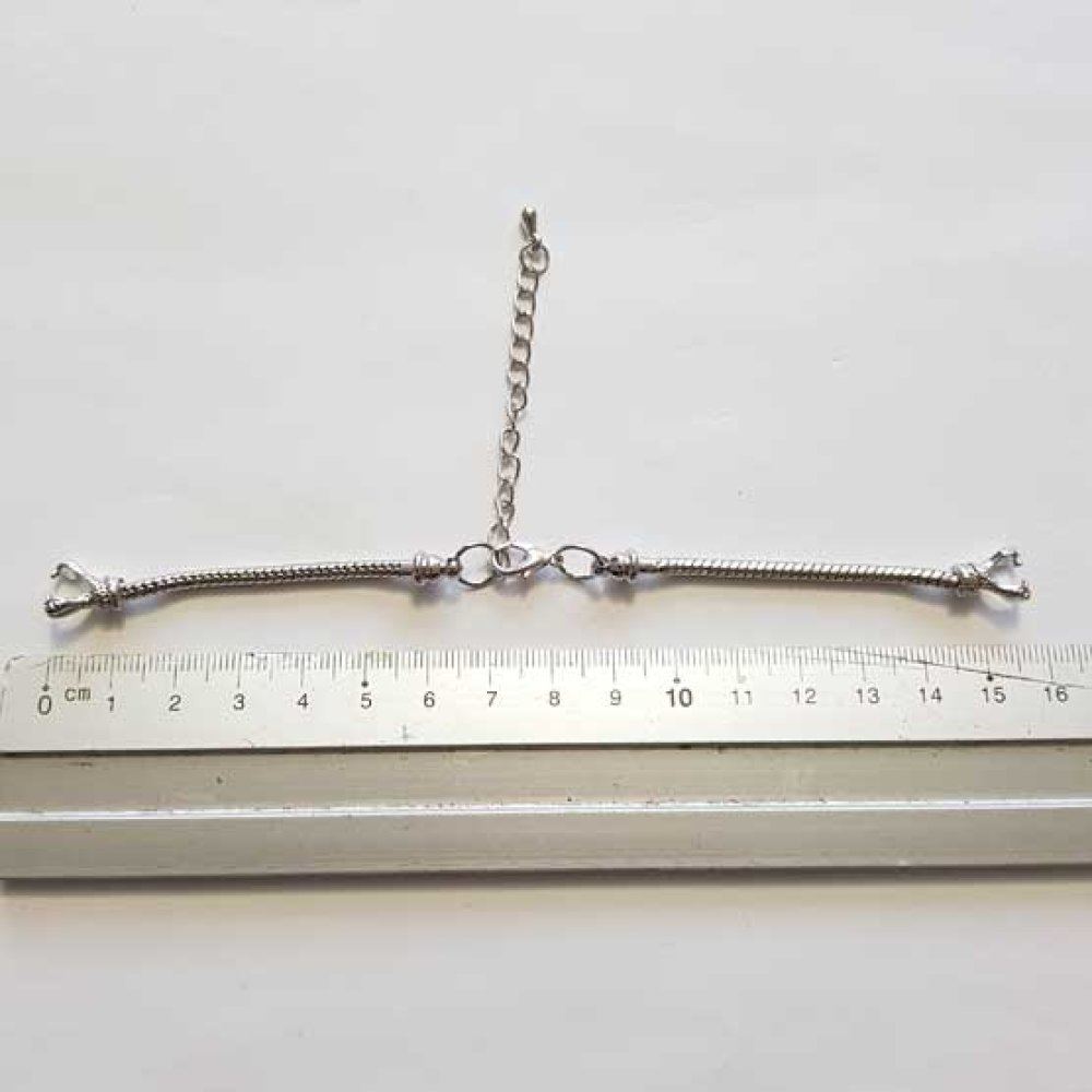 Bracelet Cha&icirc;ne pour Cadran de Montre Style Europ&eacute;en avec Fermoir Mousqueton 7 X 8.5 Cm