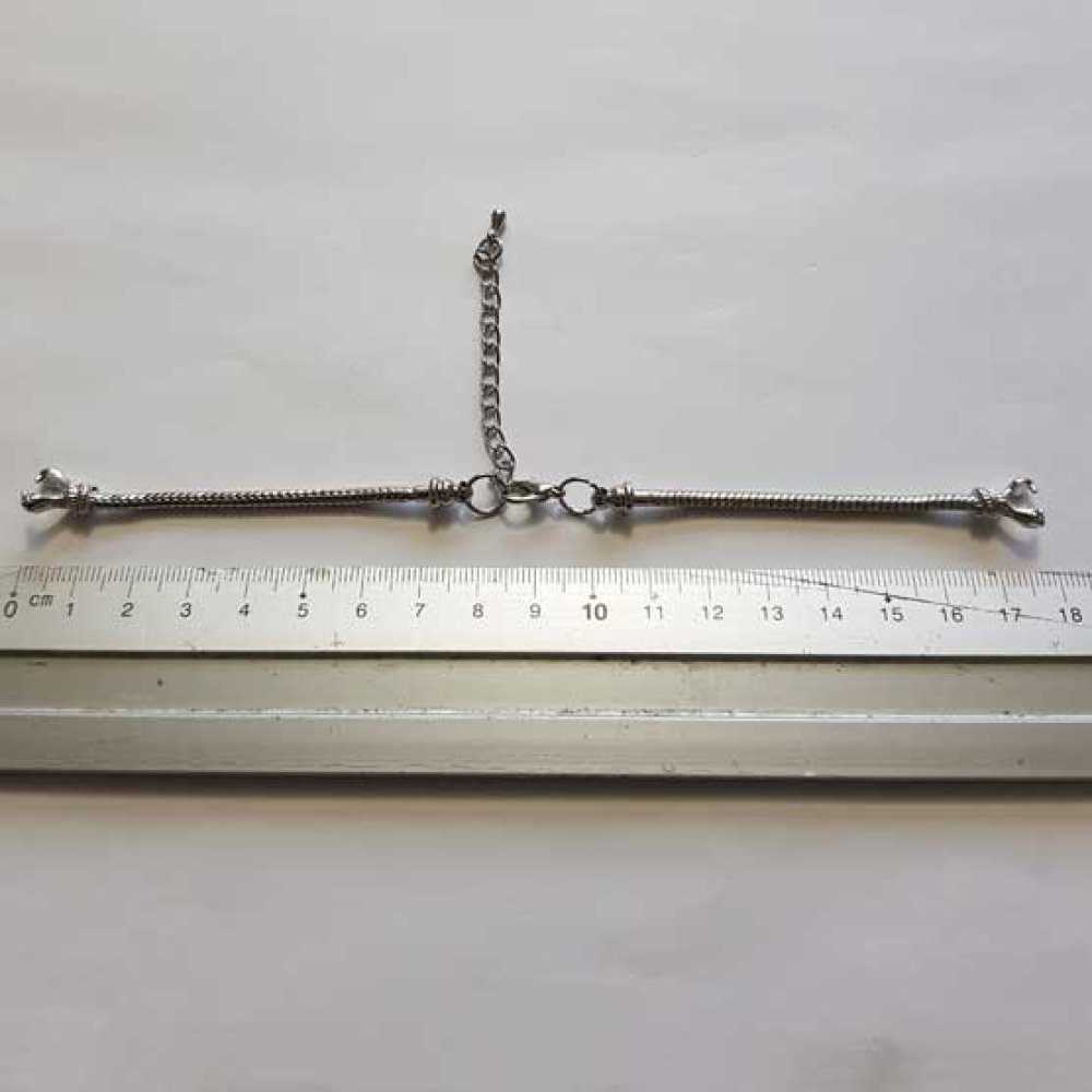 Bracelet Cha&icirc;ne pour Cadran de Montre Style Europ&eacute;en avec Fermoir Mousqueton 8.5 X 9.5 Cm